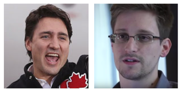 Trudeau and Snowden